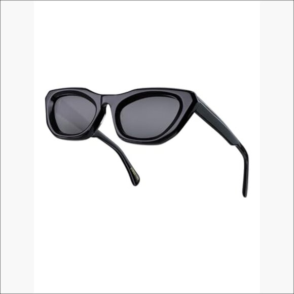 Non-Polarized Cat Eye Sunglasses with UV400 Nylon Lenses, Acetate Frame
